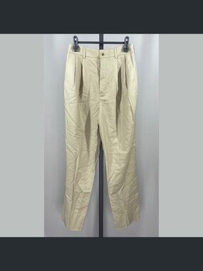 Saint Laurent Pants Womens Small 4 brown straight leg designer trouser classic